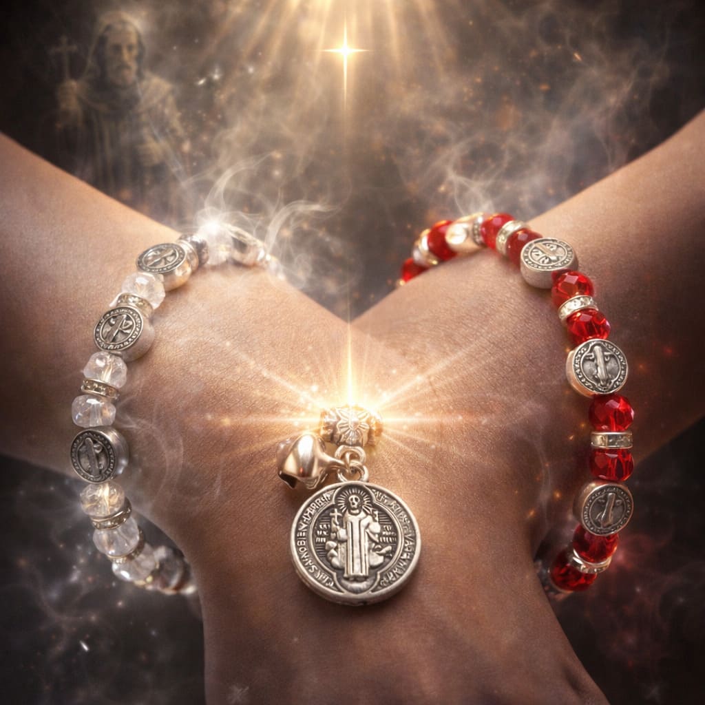 Pulsera San Benito - Kit Armadura de Luz contra el Mal Generacional
