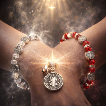 Pulsera San Benito - Kit Armadura de Luz contra el Mal Generacional