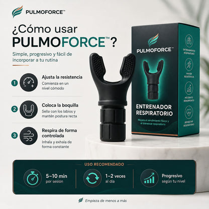 PULMOFORCE - Entrenador Respiratorio - Mejora en 14 dias