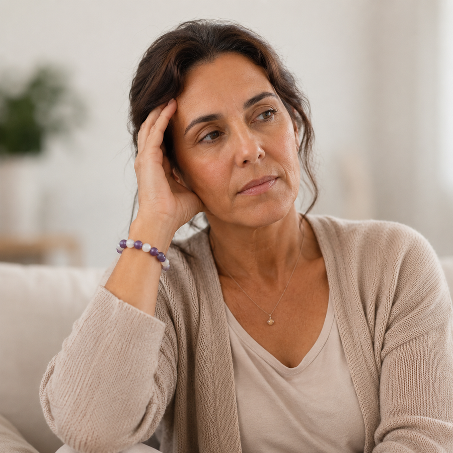 Mujer viviendo los cambios de la menopausia