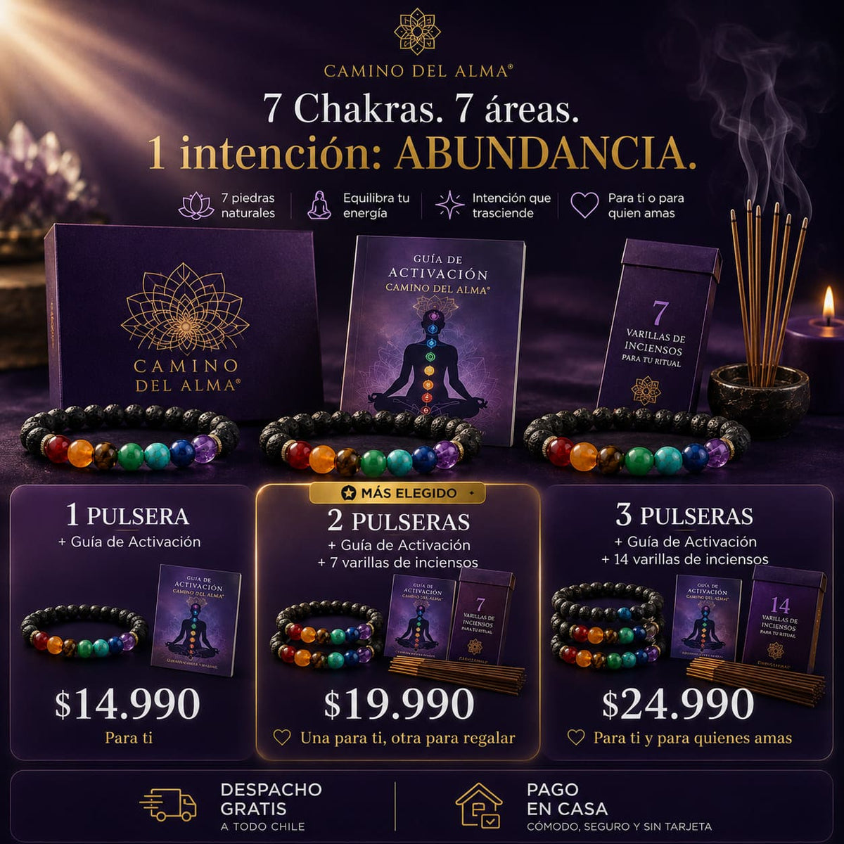 Pulsera 7 Chakras Original - Camino del Alma