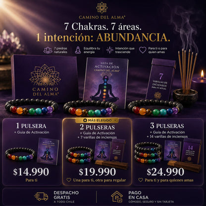Pulsera 7 Chakras Original - Camino del Alma